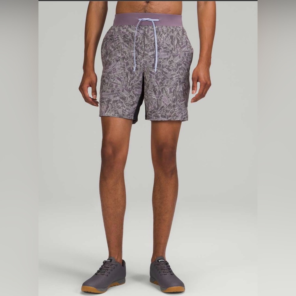 Lululemon The Short 7” Linerless - Parallel Divide Dusky Lavender - Size Small